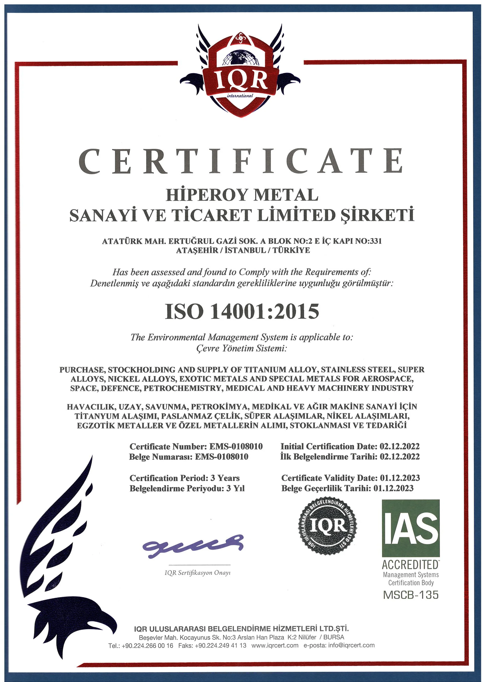 ISO 14001:2015