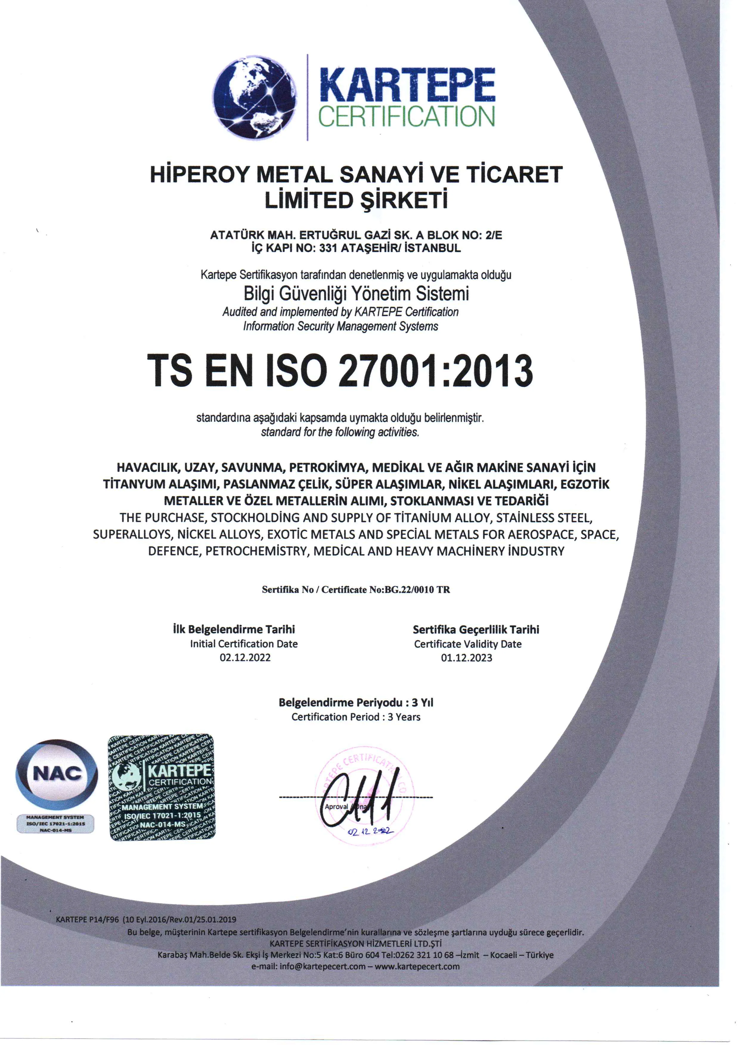 ISO 27001:2013