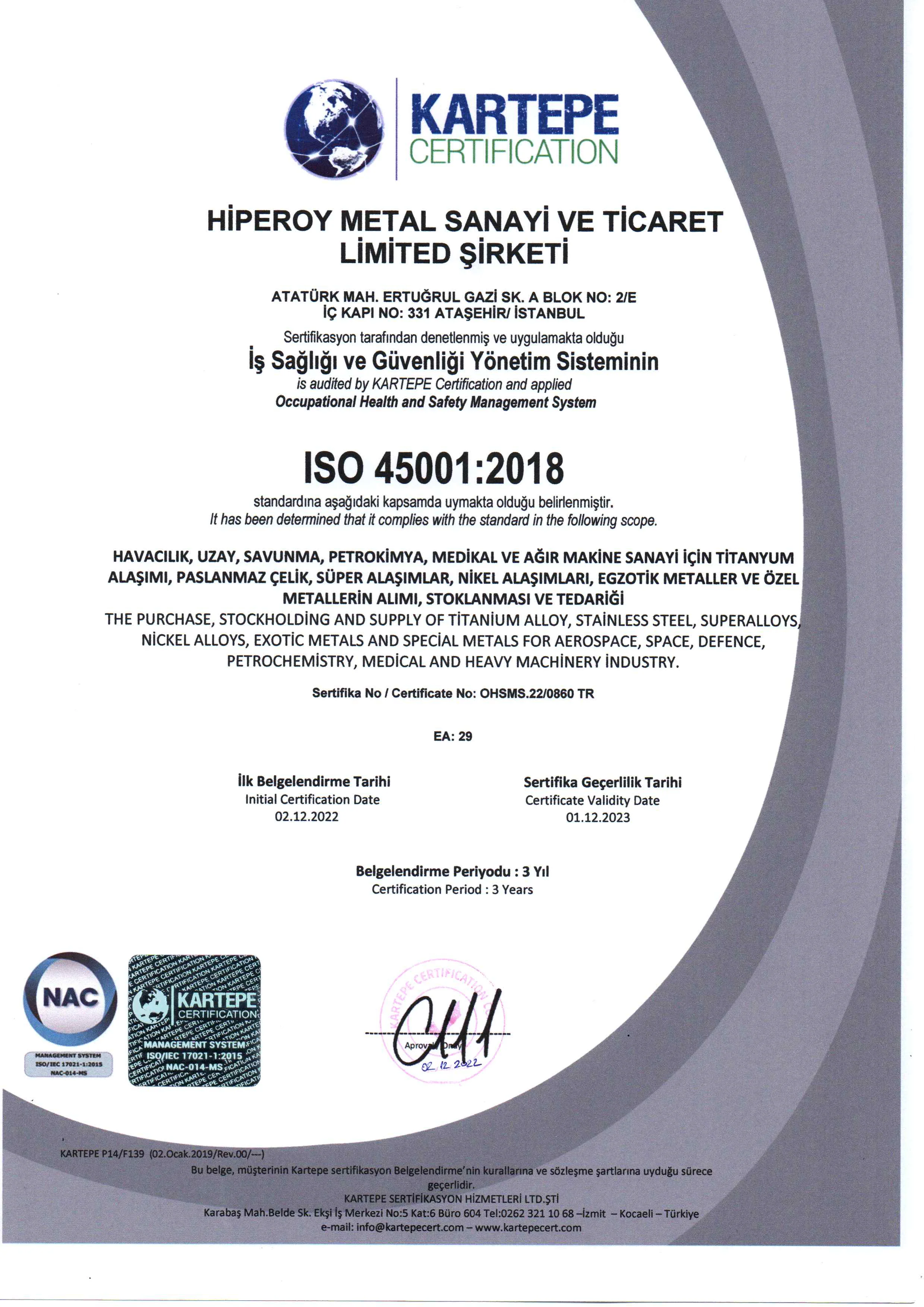 ISO 45001:2018