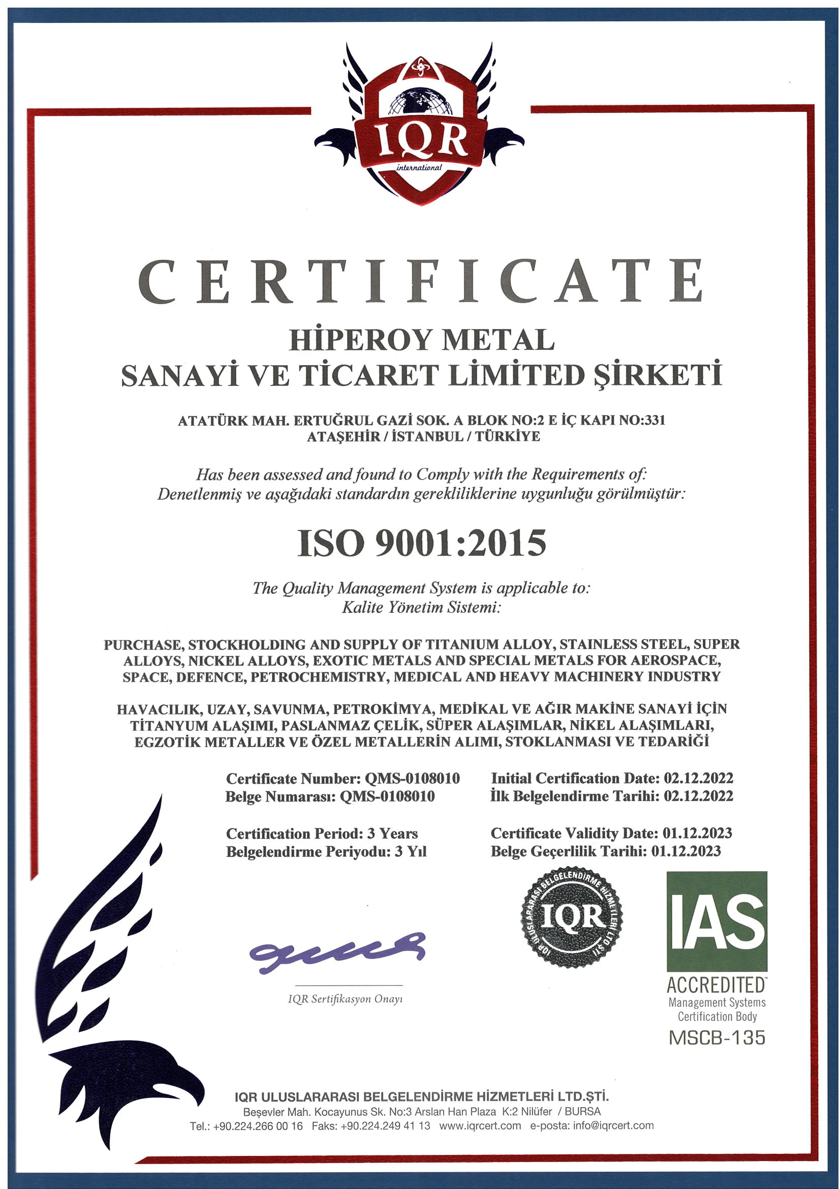 ISO 9001:2015